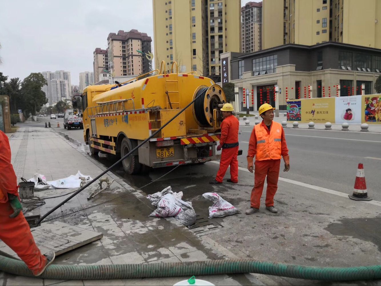 海阳排污管道清淤-管道清洗